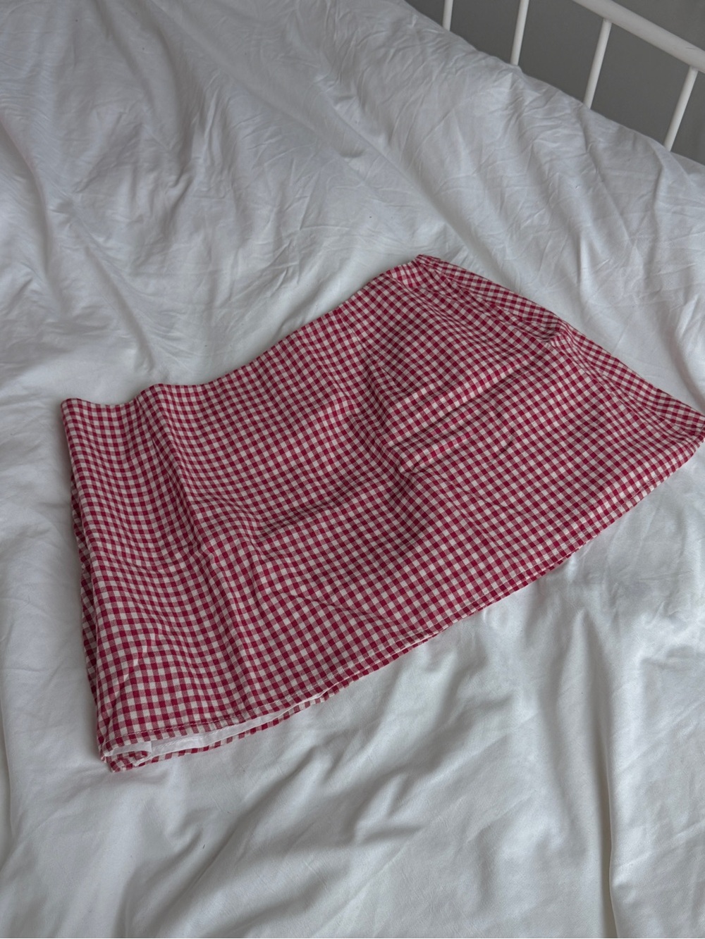 Princess Polly Red Gingham Mini Skirt